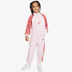 Infants Tracksuits - Nike 2-4 Year Old 1/2 Zip Pink Set - Pink Foam-Adobe