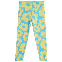 Pre School Leggings - Nike 4-6 Year Old Floral Leggings - Aquarius Blue-Soft Yellow