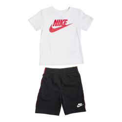 Pre School Gift Sets - Nike 4-7 Year Old Short Set - Anthracite-White-Team Red