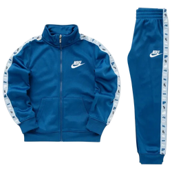 Pre School Tracksuits - Nike 4-7 Year Old Dri-FIT Tricot Set - Court Blue-White