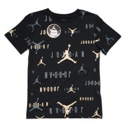 Grade School T-Shirts - Jordan Boys  Shortsleeve - Black-Gold