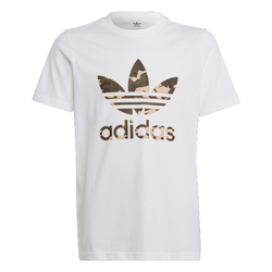 Grade School T-Shirts - adidas Originals - White-White