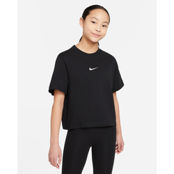 Grade School T-Shirts - Nike Air - Black-White