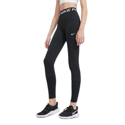 Grade School Leggings - Nike Pro Legging - Black-White
