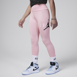 Grade School Leggings - Nike Jumpman Leggings - Medium Pink-Medium Pink