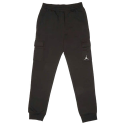 Grade School Pants - Jordan Crafted Utility Woven Pants - Black-White