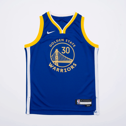 Grade School Jerseys/Replicas - Nike 8-15 Year Old Stephen Curry Golden State Warriors NBA Jersey - Rush Blue-Rush Blue