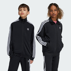 Grade School Track Tops - adidas 8-15 Year Old Adicolor Firebird Tracktop - Black-Black