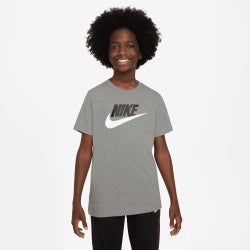 Grade School T-Shirts - Nike Sportswear Older Kids Graphic T-Shirt - Dk Grey Heather-Dk Grey Heather