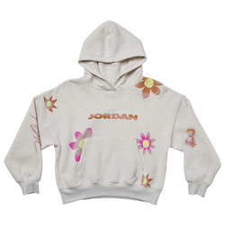 Grade School Hoodies - Jordan 8-15 Year Old Deloris Hoodie - Sail Heather-Multi