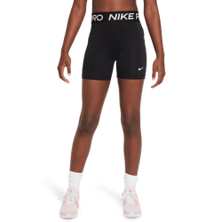 Grade School Shorts - Nike Pro Bike Short - Black-White