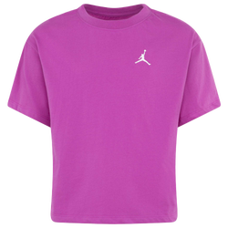 Grade School T-Shirts - Jordan Jumpman Brooklyn Essentials Tee - Fire Pink-Fire Pink