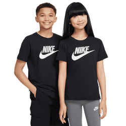 Grade School T-Shirts - Nike Sportswear Older Kids Graphic T-Shirt - Black-Black