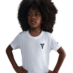 Grade School T-Shirts - Nike Kobe Tee - White-Black