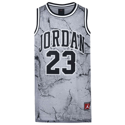 Grade School Jerseys/Replicas - Jordan Youth AOP Jersey - Cement Grey-Cement Grey