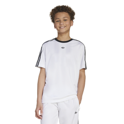 Grade School T-Shirts - adidas Tee - White-Black