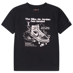 Grade School T-Shirts - Jordan Big Kids Utility Tee - Black-Pink