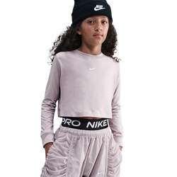 Grade School T-Shirts - Nike Sportswear Older Kids Graphic T-Shirt - Platinum Violet-Platinum Violet