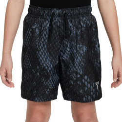 Grade School Shorts - Nike Kobe Lightweight Woven Short - Black-Silver