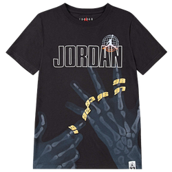 Grade School T-Shirts - Jordan Big Kids Utility Tee - Black-Black