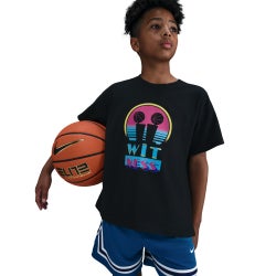 Grade School T-Shirts - Nike LeBron Max90 T-Shirt - Off Noir-Off Noir