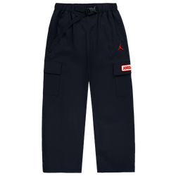 Grade School Pants - Jordan Deep Dish Woven - Black-Gym Red