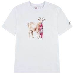 Grade School T-Shirts - Jordan Goat - White-White