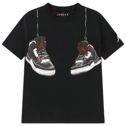 Grade School T-Shirts - Jordan Big Kids Utility Tee - Black-Black