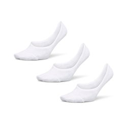 Unisex Socks - Foot Locker Size 2-8 3 Pack Footlet - White-White