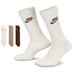 Unisex Socks - Nike Everyday Essential Cre 3 Pairs - Sail-Desert Khaki-Fauna Brown