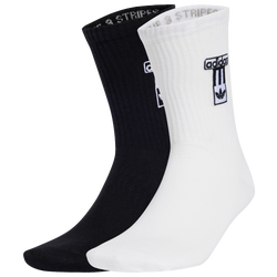 Unisex Socks - adidas Adibreak Crew Socks 2 Pairs (Mens 9-12) - White-Black