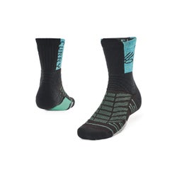 Unisex Socks - Under Armour Curry Playmaker Mid Crew - Black-White-White