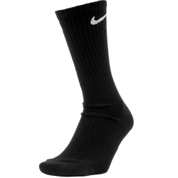 Unisex Socks - Nike Size 8-12 Everyday Cushioned 3 Pack Crew Socks - Black-White