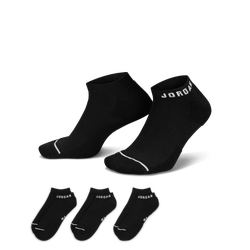 Unisex Socks - Jordan Cush Poly No-show 3 Pack - Black-White