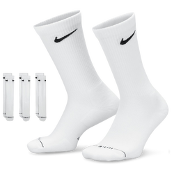 Unisex Socks - Nike Everday Elevated Crew Sock 3Pk White M - White-White