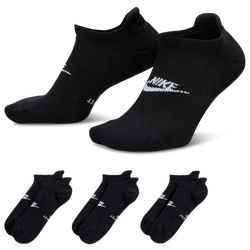 Unisex Socks - Nike Everyday Elevated No Show Sock 3Pk Blk - Black-Black-White