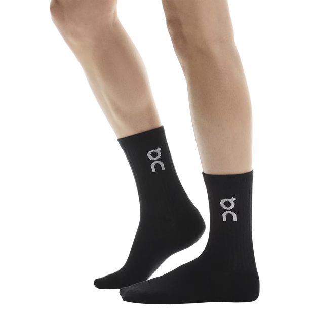 On Running Crew Logo Sock High - 3 Pack - Black