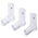 Jordan Everyday Elevated Crew Socks 3Pk - Unisex Socks White-(Black)