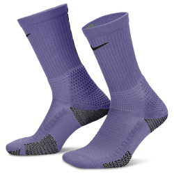 Unisex Socks - Nike Elite Cushion Crew 1Pk - Dusty Amethyst-Volt-Lt Smoke Grey