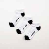 White-White- $FL 3PCK ANKLE 7-11 WHT/BLK