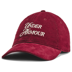 Unisex Caps - Under Armour Branded Corduroy Cap - Cardinal-Summit White