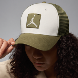 Unisex Caps - Nike Rise Structured Trucker Cap - Sail-Medium Olive