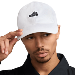 Unisex Caps - Nike Club Unstructured Patch Cap - White-White