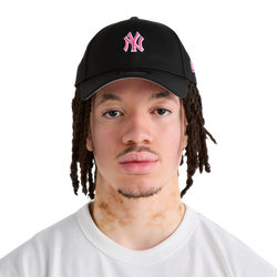 Unisex Caps - New Era 9FORTY Clothstrap Cap - Black-Pink-White