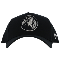 Unisex Caps - New Era 9FORTY A-Frame - Black-Metallic Silver