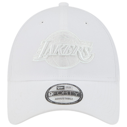 Unisex Caps - New Era 9Forty Snap Mtlc Lakers - White