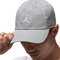 Unisex Caps - Jordan Unstructured Washed Club Jumpman Cap - Lt Smoke Grey-(White)