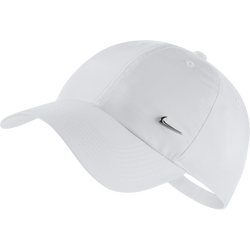 Unisex Snap Back - Nike Curve Peak Adjustable - White-Metallic Silver