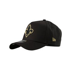 Unisex Caps - New Era 9FORTY A-frame New Orleans Pelicans - Black-Metallic Gold