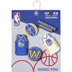 Unisex Sport Accessories - Crocs Jibbitz NBA Golden State Warriors 5 Pack - Multi Colour-Multi Colour